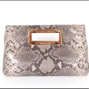 Michael Kors Berkeley Python Clutch